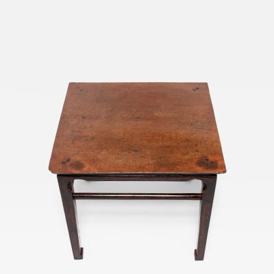 Burl Top Square Table