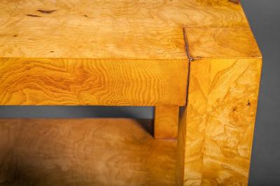 Burl Veneer Side Table