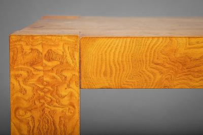 Burl Veneer Side Table