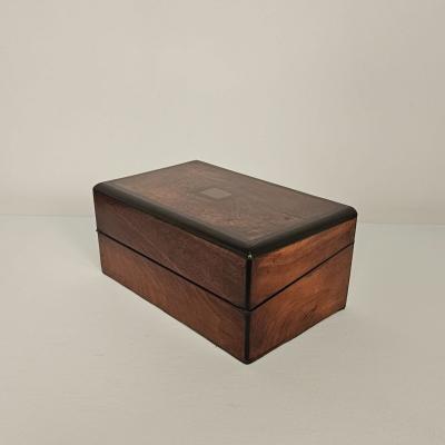 Burl Walnut Victorian English Lap Desk circa 1870