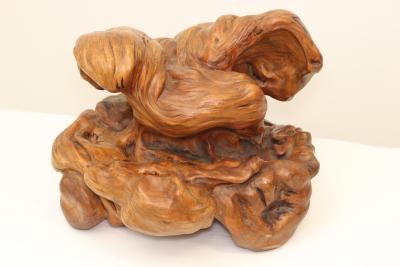 Burl Wood Art Sculpture Figurine