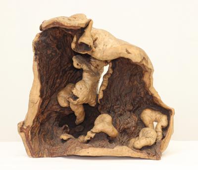 Burl Wood Art Sculpture Figurine