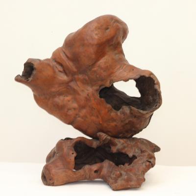 Burl Wood Art Sculpture Figurine