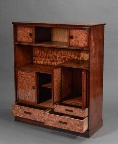 Burl Wood Tea Cabinet Tana 