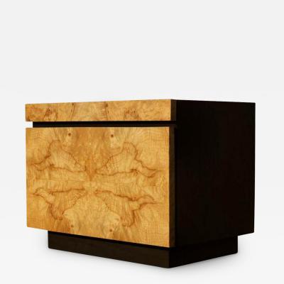 Burled Olivewood Night Stand