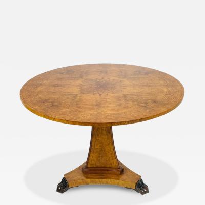 Burlwood Bronze Center Tilt Table Signed CHXI FW 1992