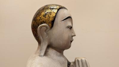 Burmese Buddhist Alabaster Statue
