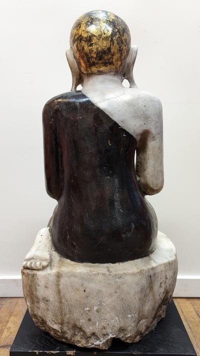 Burmese Buddhist Alabaster Statue