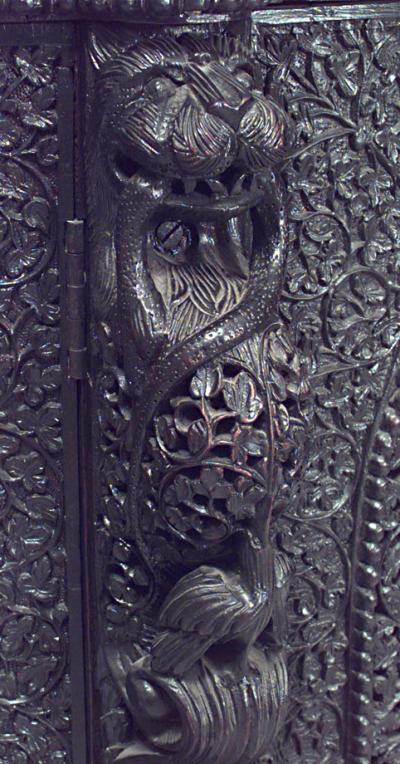 Burmese Rosewood Demilune Sideboard