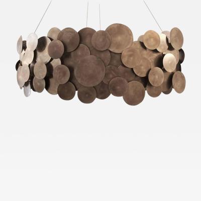 Burned Disc Chandelier