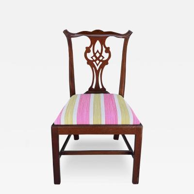 Burton Ching Chippendale Dining Chair W Scalamandre Stripe