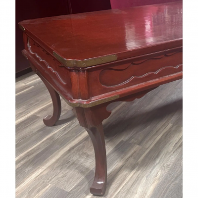 Burton Ching Ming Style Red Lacquer Coffee Cocktail Table