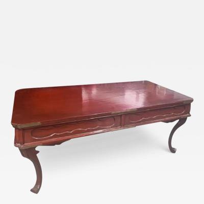 Burton Ching Ming Style Red Lacquer Coffee Cocktail Table