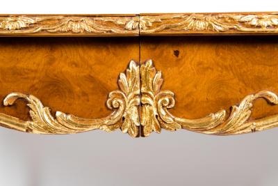 Burwood Dining Table with Gilt Design Details