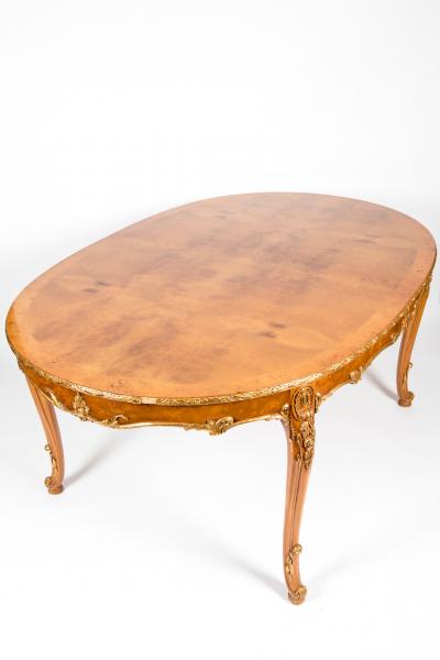 Burwood Dining Table with Gilt Design Details
