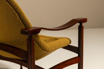 Busnelli Rare Tiki Bench Produced by Busnelli Newly Upholstered Italy 1960s