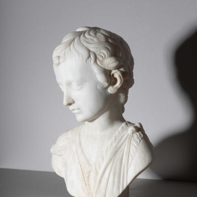 Bust of John the Baptist as Child in the manner of Karl Storck