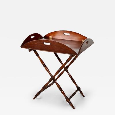 Butlers Tray on Stand Late 19th Early 20th Century