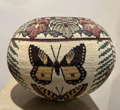 Butterfly and Flower Basket