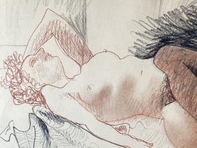 Byron Browne Female Reclining Nude 