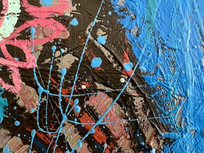 Byron Browne The Night Journey Drip Painting