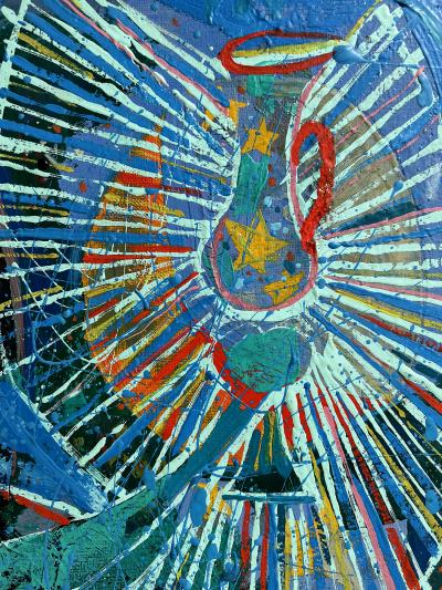 Byron Browne The Night Journey Drip Painting