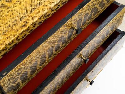 C 04 Snakeskin Chest of Drawers