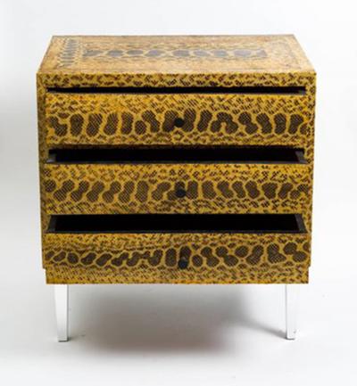 C 04 Snakeskin Chest of Drawers