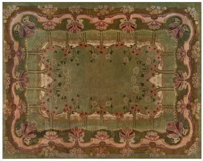 C F A Voysey ARTS CRAFTS WOOL RUG BY C F A VOYSEY