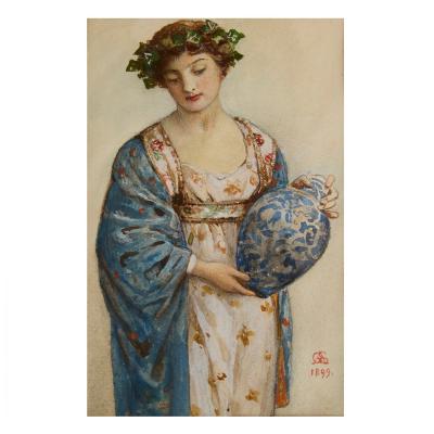 C F A Voysey Important Arts Crafts Presentation Cabinet by Voysey Alma Tadema RAs
