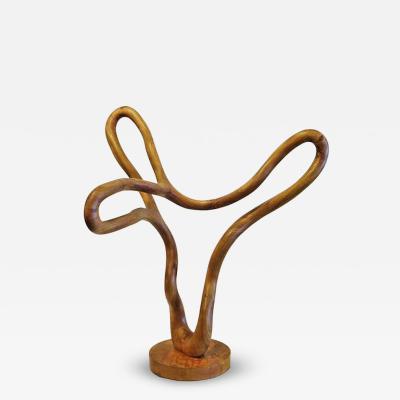 C H Hansen Modern Abstract Wood Sculpture by C H Hansen