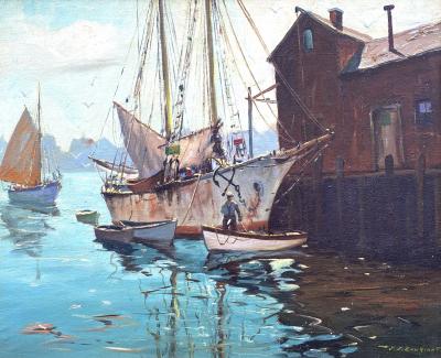 C Hjalmar Amundsen At the Wharf Cape Cod 