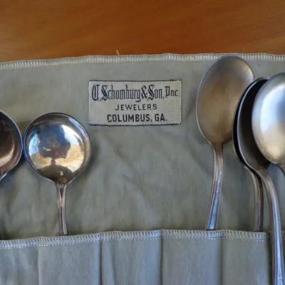 C Schomburg Son Set of Various Silver Cutlery