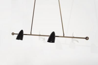 CALYX Chandelier in ORB and Brass