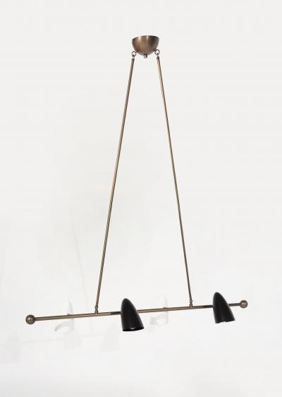 CALYX Chandelier in ORB and Brass