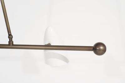 CALYX Chandelier in ORB and Brass