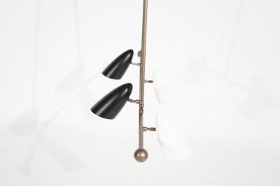 CALYX Chandelier in ORB and Brass