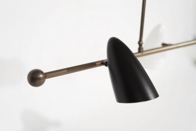 CALYX Chandelier in ORB and Brass