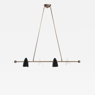 CALYX Chandelier in ORB and Brass