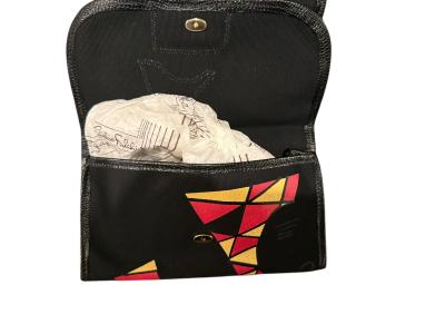 CARLOS FALCHI PICASSO STYLE THE FLAUTIST SNAKESKIN LIZARD FABRIC HANDBAG WALLET SET