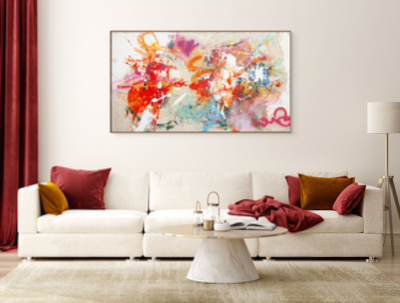 CAROLINA ALOTUS Iriss World Abstract Painting 2022