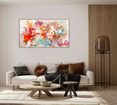 CAROLINA ALOTUS Iriss World Abstract Painting 2022