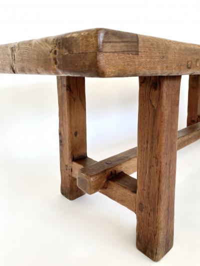 CERAMIC COFFEE TABLE OR BENCH WITH BRUTALIST FRAME ATTR SPANISH ORIGIN