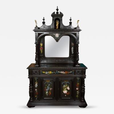 CH 26 Fine Renaissance Style Ebonized Cabinet