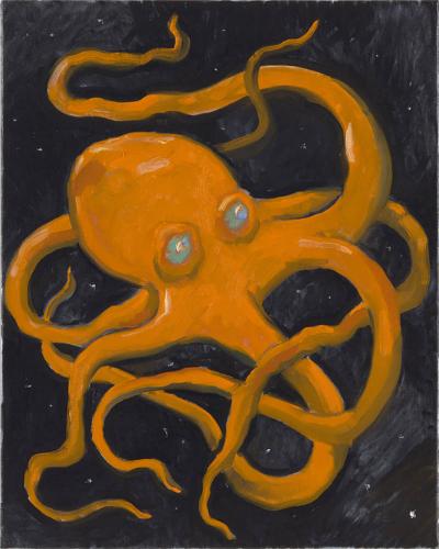 CHARLES HASCO T Orange psycho octopus 2022