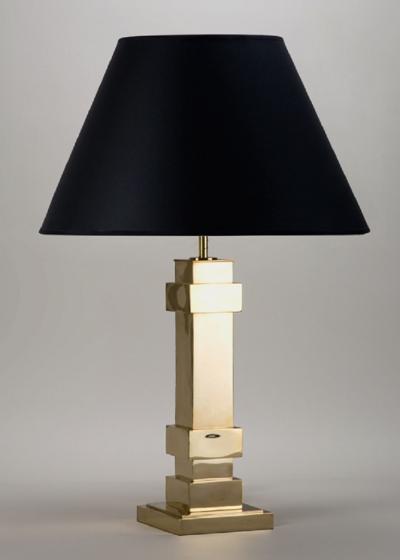 CHEPSTOW TABLE LAMP IN POLISHED BRASS POLISHED NICKEL