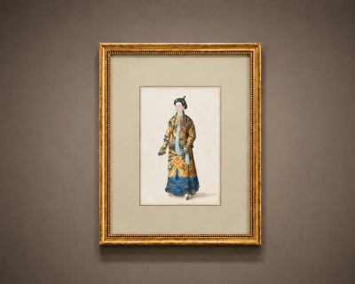CHINESE SCHOOL 18TH 19TH CENTURY A PAIR OF CHINESE COURT FIGURES 