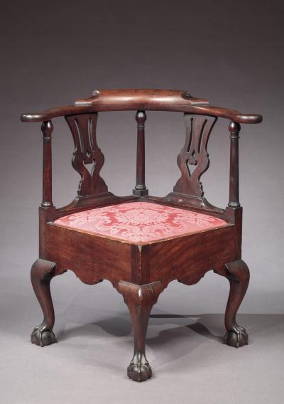 CHIPPENDALE CORNER CHAIR