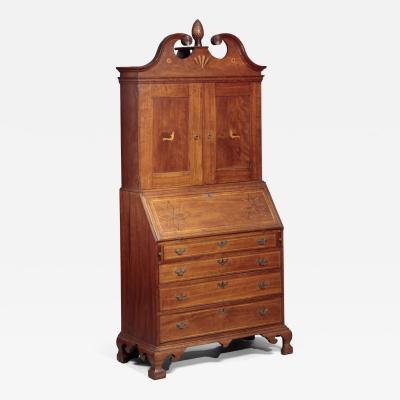CHIPPENDALE DESK AND BOOKCASE