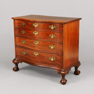 CHIPPENDALE FOUR DRAWER CHEST